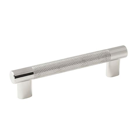 esquire polished nickel stainless steel cabinet pull|6.